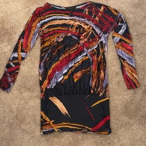 BCBG Max Azria scarf print dress